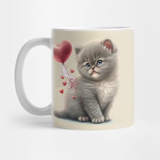 Valentines kitty cat- a Purr-fect valentine gift for the feline-loving pet lover Mug